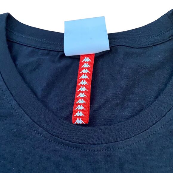 Kappa Authentic Men's Black Short Sleeve T-Shirt Size XL Logo Print Cotton - Picture 5 of 8